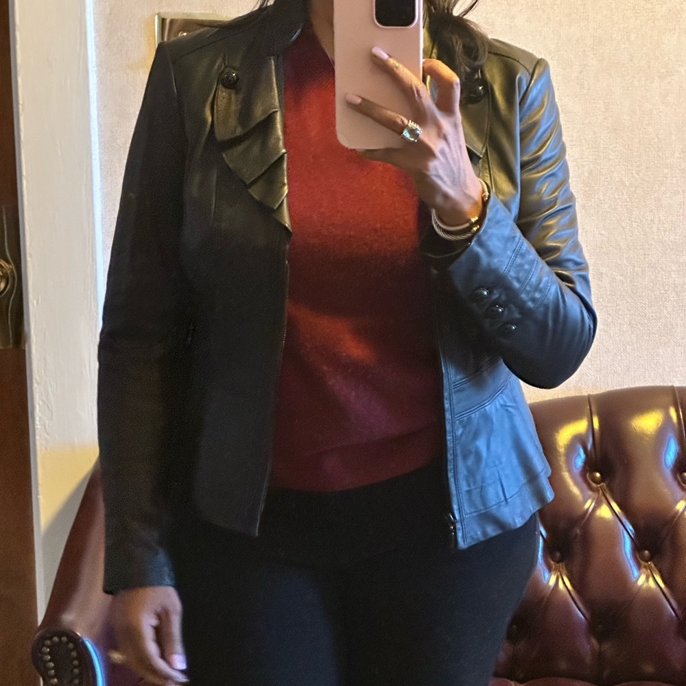 WHBM Genuine Leather Jacket